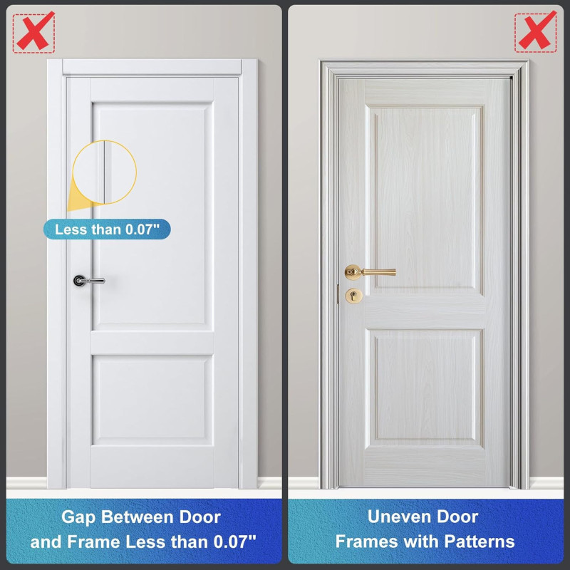 2 Pack White Door Reinforcement Locks – Child Proof Home Security