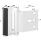 Lot de 2 Verrous Renforcés pour Porte, Sécurité Maison, Protège Enfant, Blanc Lot de 2 Verrous Renforcés pour Porte, Sécurité Maison, Protège Enfant, Blanc
