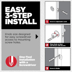 Poignée de Porte Kwikset Maven Noir Mat avec Verrouillage