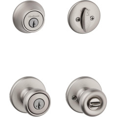 Kwikset Tylo Serrure Porte Avant Satin Nickel avec SmartKey