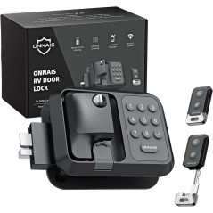 Serrure de porte RV sans clé ONNAIS - Compatible avec la plupart des remorques et 5e roues