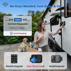 ONNAIS Keyless RV Door Lock for Trailers & 5th Wheels – Secure & Easy
