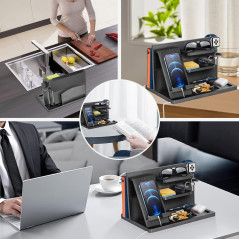 Wood Bedside Organizer & Phone Docking Station – Perfect Gifts for Men