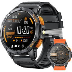 Montre Militaire Homme GPS 30J AMOLED 1.43 Durable