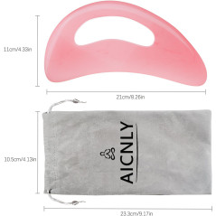 Outil de Massage Gua Sha Large, Drainage Lymphatique, Massage Corporel Gua Sha