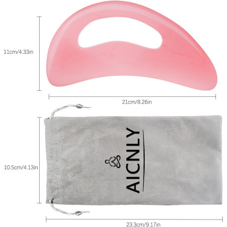 Outil de Massage Gua Sha Large, Drainage Lymphatique, Massage Corporel Gua Sha