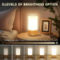 Light Therapy Lamp Happy Lamp 10,000 LUX UV-Free, 3 Color Temps, 5 Brightness Levels, Wood Base Light Therapy Lamp Happy Lamp 10,000 LUX UV-Free, 3 Color Temps, 5 Brightness Levels, Wood Base