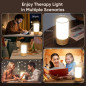 Light Therapy Lamp Happy Lamp 10,000 LUX UV-Free, 3 Color Temps, 5 Brightness Levels, Wood Base Light Therapy Lamp Happy Lamp 10,000 LUX UV-Free, 3 Color Temps, 5 Brightness Levels, Wood Base