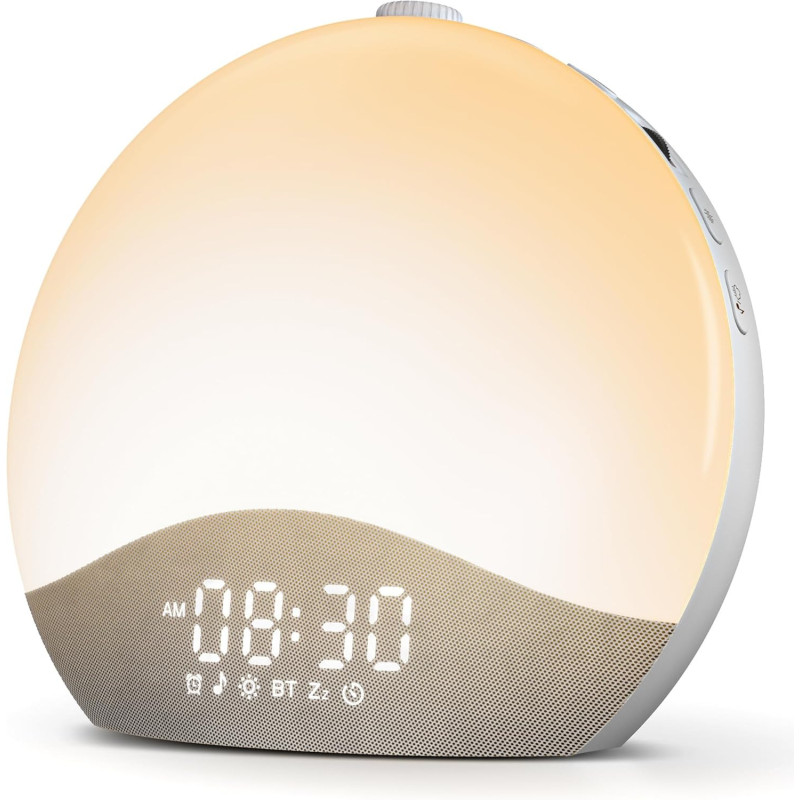 ecozy Sunrise Alarm Clock & White Noise Machine with 26 Soothing Sounds