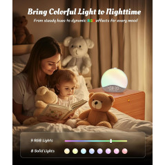 ecozy Sunrise Alarm Clock & White Noise Machine with 26 Soothing Sounds