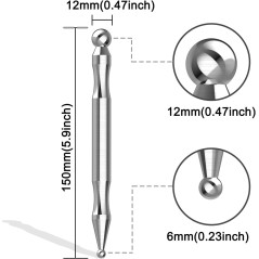 Stylo d'Acupuncture en Acier - Massage Points de Trigger Profond