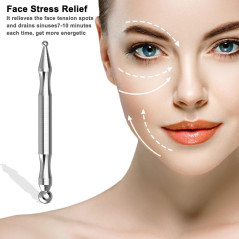 Stylo d'Acupuncture en Acier - Massage Points de Trigger Profond