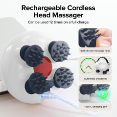Scalp Massager with Tangle-Resistant Design | Head Massager Relief