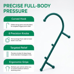 Thera Cane Vert - Massager Efficace et Ergonomique