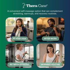 Thera Cane Massager - Green, Single for Effective Pain Relief