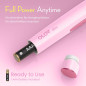 Épilateur Électrique Sans Douleur pour Femmes avec Tête Pivotante, 2 Lames Remplaçables, Rose Épilateur Électrique Sans Douleur pour Femmes avec Tête Pivotante, 2 Lames Remplaçables, Rose