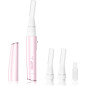 Painless Women’s Facial Hair Remover, Electric Eyebrow Trimmer with Pivoting Head & 2 Replaceable Blades - Pink Painless Women’s Facial Hair Remover, Electric Eyebrow Trimmer with Pivoting Head & 2 Replaceable Blades - Pink
