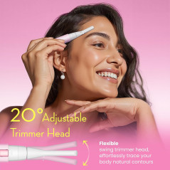 Épilateur Électrique Femme Sans Douleur - Sourcils & Corps Rose