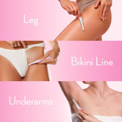 Épilateur Électrique Femme Sans Douleur - Sourcils & Corps Rose