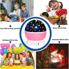 Jouet Projecteur d'Étoiles pour Filles 1-10 Ans - Cadeau Anniversaire et Noël pour Enfants 2-9 Ans