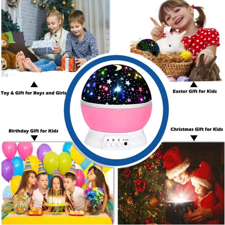Jouet Projecteur d'Étoiles pour Filles 1-10 Ans - Cadeau Anniversaire et Noël pour Enfants 2-9 Ans