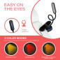 hooga Amber Book Light – Rechargeable Clip-On Blue Light Blocking Reading Lamp with Stepless Dimming