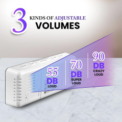 Kids Digital Alarm Clock with 7-Color Display for Bedrooms – Compact and Fun Design
