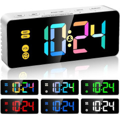 Horloge Digitale Enfants - 7 Couleurs, Petite et Pratique