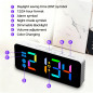 Réveil numérique pour enfants avec 7 couleurs - Petit réveil digital pour chambre d'enfant Réveil numérique pour enfants avec 7 couleurs - Petit réveil digital pour chambre d'enfant