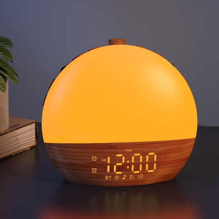 Sunrise Alarm Clock with Sound Machine – Gradual Light Wake-Up & Nature Sounds
