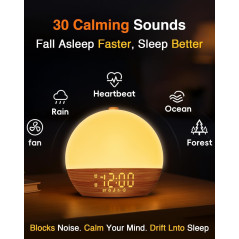Sunrise Alarm Clock with Sound Machine for Natural Gradual Wake-Up