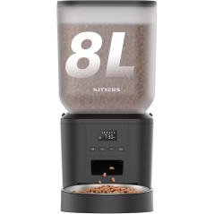 Automatic Dog Feeder 8L - Large Capacity, Timed, LCD Screen & Battery Operated