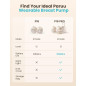 Paruu P16 Pro Wearable Breast Pump 2-Pack - Champagne Paruu P16 Pro Wearable Breast Pump 2-Pack - Champagne