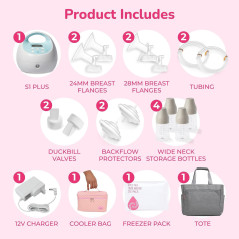 Spectra Baby S1 Plus Electric Breast Pump with Tote, Bottles & Cooler