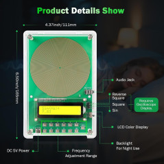 Générateur Fréquence Réglable Ondes Sinus Schumann Guérison