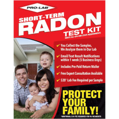 Kit de Test de Radon Domestique EPA, Détecteur Court Terme, Lot de 2 Kits