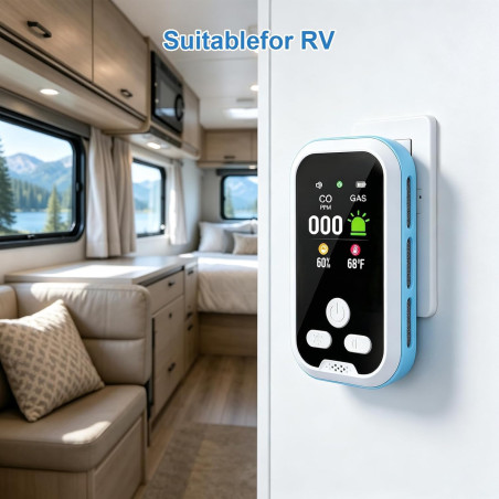 Plug-in 5-in-1 Indoor Air Quality Detector with HD Display for Accurate Home Monitoring