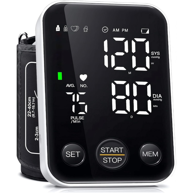 Oklar FDA Cleared Upper Arm Blood Pressure Monitor for Home Use