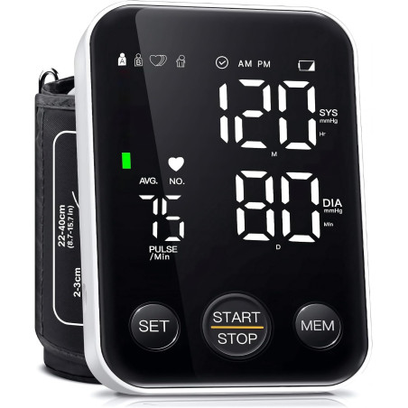 Oklar FDA Cleared Upper Arm Blood Pressure Monitor for Home Use