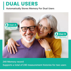 Oklar FDA Cleared Upper Arm Blood Pressure Monitor for Home Use