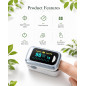Fingertip Pulse Oximeter with OLED Display, Fast SpO2 & Heart Rate Monitor, Includes Lanyard & AAA Batteries Fingertip Pulse Oximeter with OLED Display, Fast SpO2 & Heart Rate Monitor, Includes Lanyard & AAA Batteries