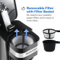 Elite Gourmet 14 oz Single-Serve Coffee Maker, 600W, One-Touch Brewing with Travel Mug Included Elite Gourmet 14 oz Single-Serve Coffee Maker, 600W, One-Touch Brewing with Travel Mug Included