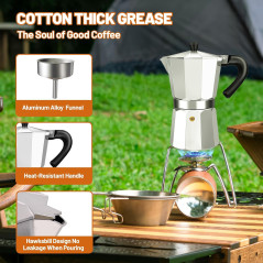 Cafetière Moka Aluminium 2 Tasses - Café Cubain Authentique