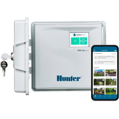 Contrôleur d'arrosage intelligent Hunter PRO-HC WiFi, minuterie 12 zones pour irrigation connectée