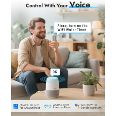 Insoma Smart WiFi Sprinkler Timer - App & Voice Control, Rain Delay