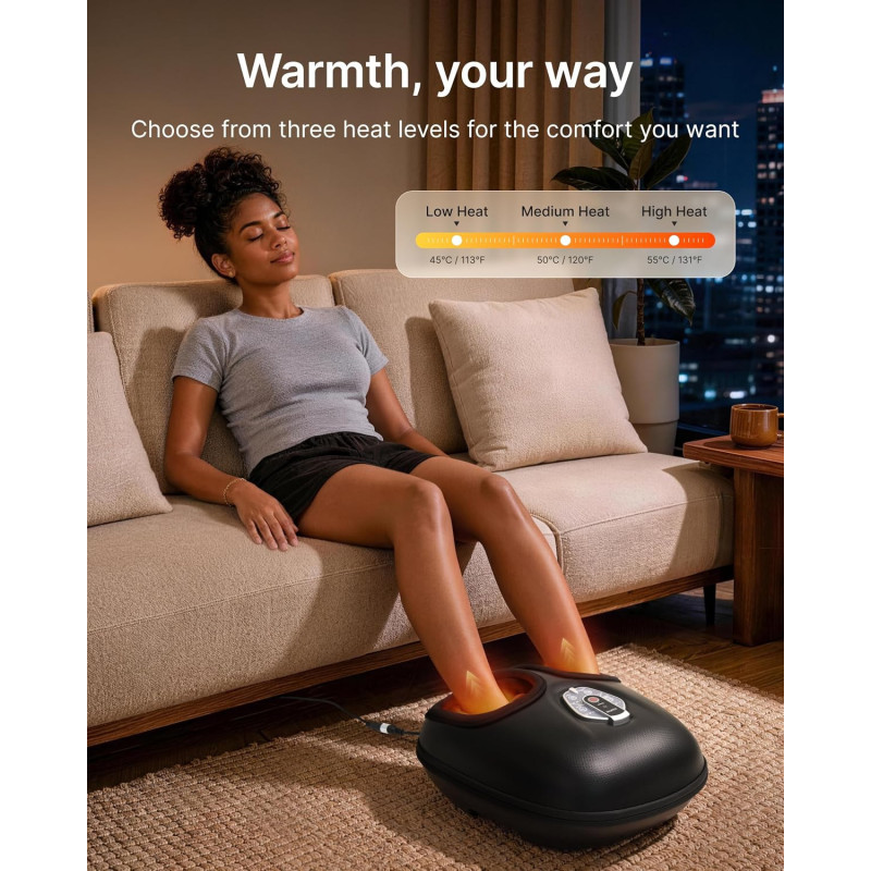 RENPHO Masseur de Pieds Chauffant - Idée Cadeau Femme, FSA/HSA