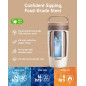 TOURIT 16oz Travel Coffee Mug with Leakproof 2-Part Lid, Off-White Tumbler TOURIT 16oz Travel Coffee Mug with Leakproof 2-Part Lid, Off-White Tumbler