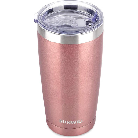 SUNWILL 20 oz Stainless Steel Insulated Coffee Tumbler Travel Mug