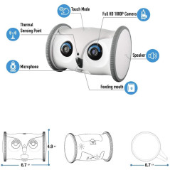 Skymee Owl Robot, le robot interactif pour votre chien