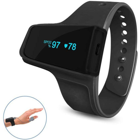 WellOxy Sleep Oxygen Monitor: Track Heart Rate & O2 Saturation with Bluetooth